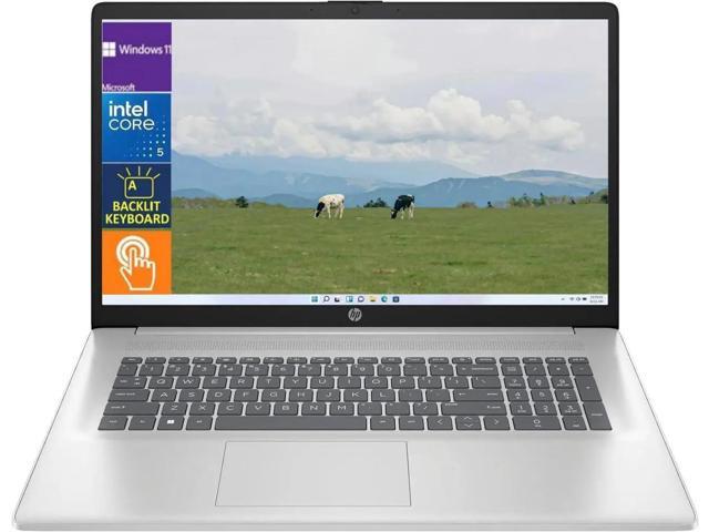 HP 17.3' HD+ Touch Laptop,Intel Core 5 120U processor,Backlit Keyboard,16GB DDR4 RAM,1 TB SSD,Win 11 Pro