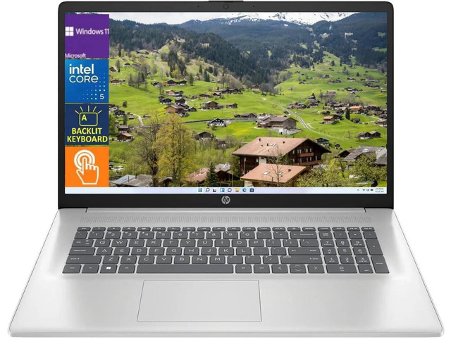 HP 17.3' HD+ Touch Business Laptop -Intel Core 5 120U processor(Better than i5)-Wi-Fi 6 -32GB DDR4 RAM,1 TB SSD -Win 11 Pro