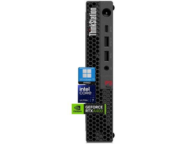 Lenovo ThinkStation P3 Tiny Gen 2 Workstation -Intel Core Ultra 7 265 vPro + AI Driven -NVIDIA RTX A400 Graphics -64 GB DDR5 RAM,2 TB SSD -Black