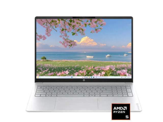 HP OmniBook 3 Business Laptop -16' 2K Touchscreen -AMD Ryzen 5 40 processor -AI Assitant -8GB LPDDR5 RAM,256 GB SSD -Win 11 Home