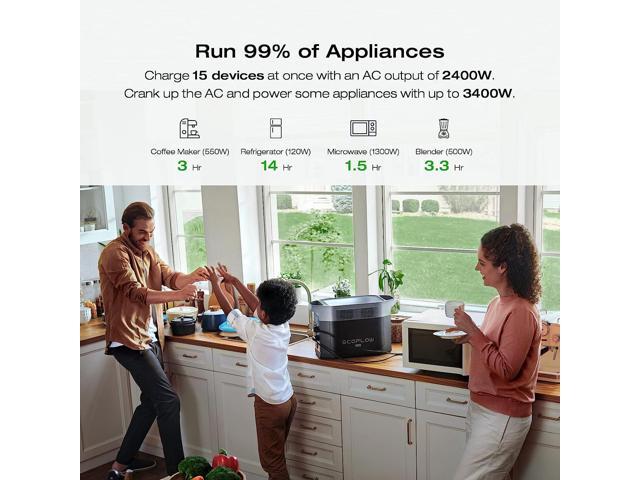 EcoFlow - DELTA 2 MAX 2048Wh Portable Power Station (2048 Wh Capacity) - Black - image 6