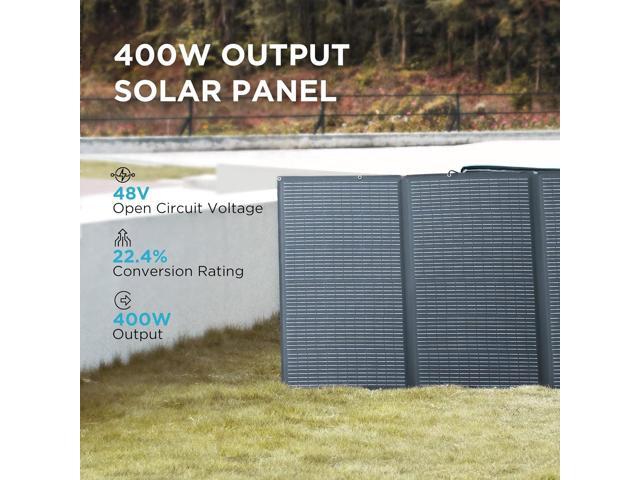 EcoFlow - 400W Foldable Solar Panel - Black - image 3
