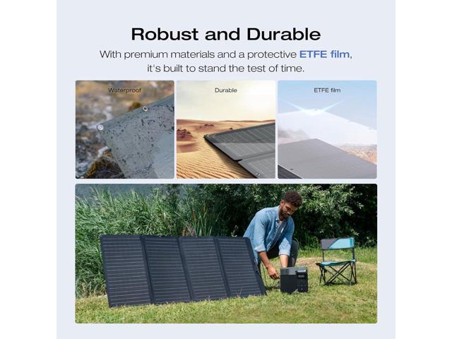 EcoFlow 160W Portable Solar Panel for Power Station, Foldable Solar Charger with Adjustable Kickstand, Waterproof IP67 for Outdoor Camping,RV,off...