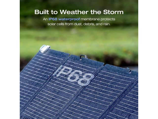 EcoFlow 160W Portable Solar Panel for Power Station, Foldable Solar Charger with Adjustable Kickstand, Waterproof IP67 for Outdoor Camping,RV,off...