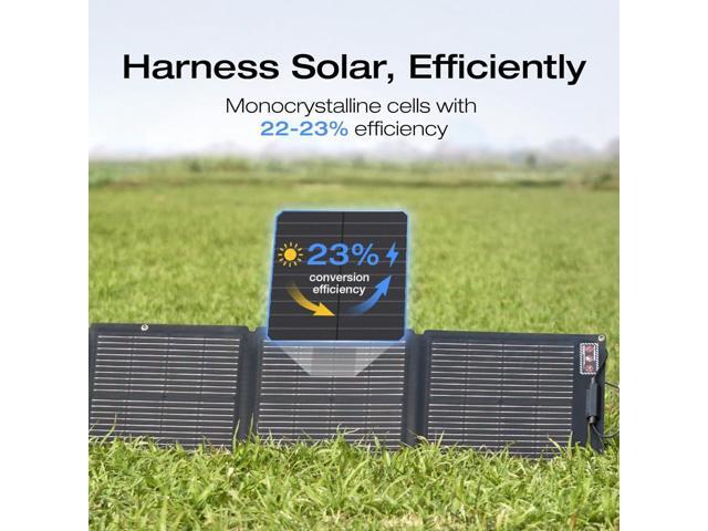 EcoFlow - Foldable 110W Solar Panel - Black - image 3