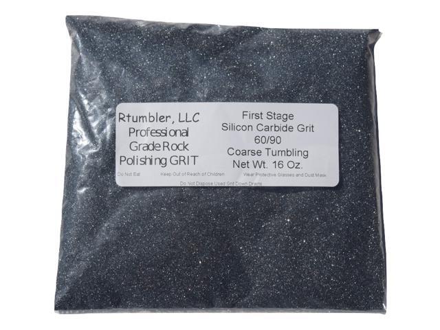 Rock Tumbler Grit for 15 Pound Tumbler with 1 Pound Plastic Buffering Pellets