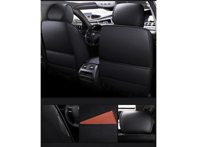 Paiying Deluxe PU Leather Car Seat Covers Front Rear Cushion Fit 5-Seats Sedan