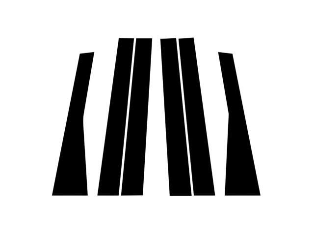 Acaigel 6Pcs Side Window Door Pillar Post Cover Trim For 2011-2021 Jeep Grand Cherokee