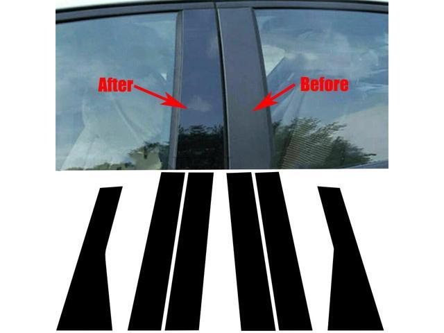 Paiying 6Pcs Side Window Door Pillar Post Cover Trim For 2011-2021 Jeep Grand Cherokee