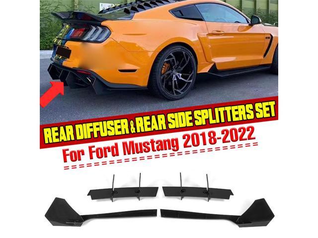 Acaigel Car Rear Bumper Lip Diffuser Spoiler Chassis Deflector Rear Side Splitters Apron Flaps