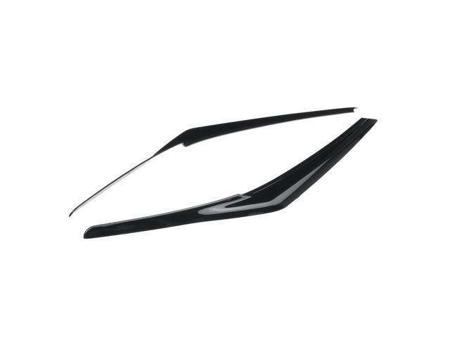 Acaigel 1 Pair Glossy Black Headlight Eyelid Cover Eyebrow Trim For 2018-2019 Toyota Camry