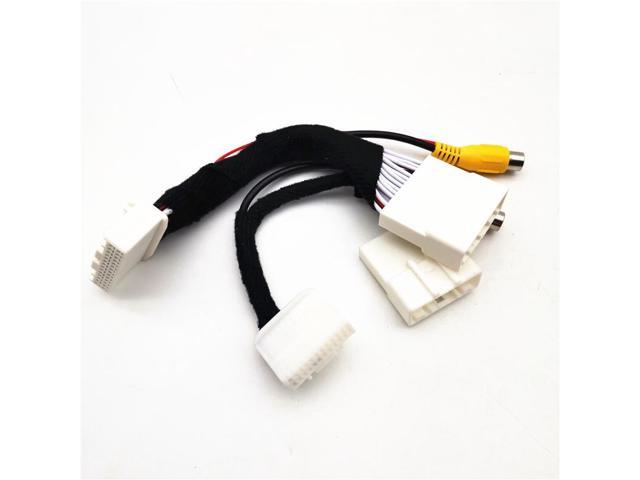 Acaigel 28 Pins Front Backup Camera & 24 Pin Rear Camera Cable For Toyota Land Cruiser