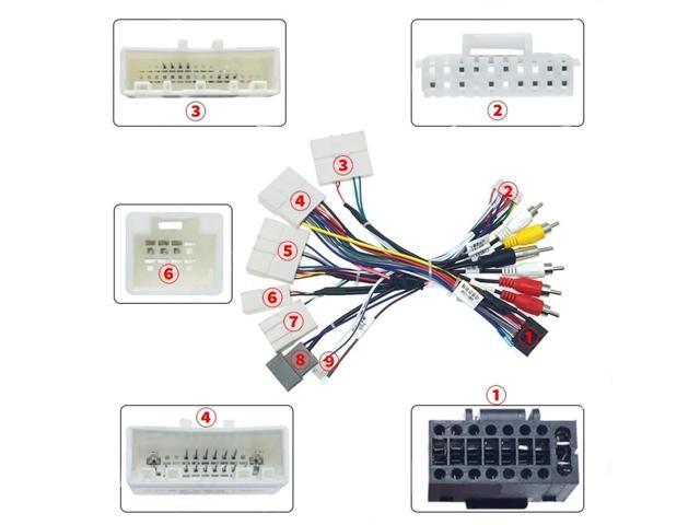 Paiying 16 PIN Plug Power Cable Adapter Wiring Harness with Canbus For Nissan Stereo Radio