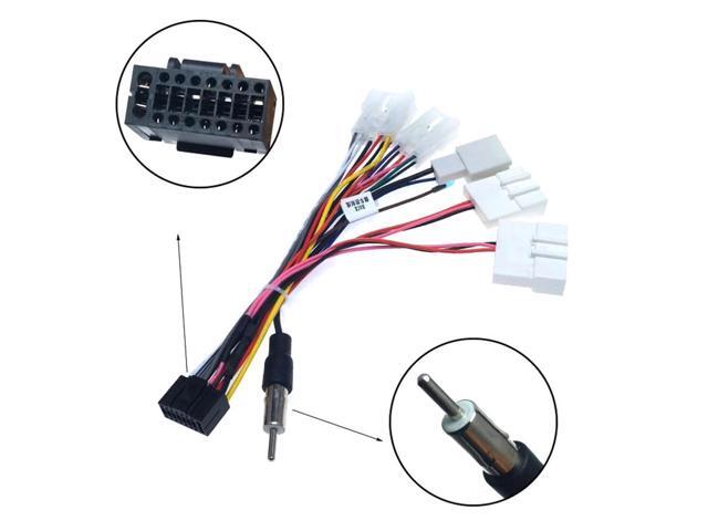 Paiying 16 PIN Wiring Harness Adapter Android Power Cable Harness for Toyota Car Stereo
