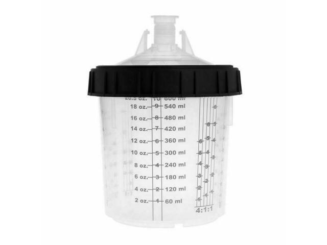 Acaigel 22oz 600ML Paint Cup H/O Quick Cup With M16x2 External For Adapter Spray Gun