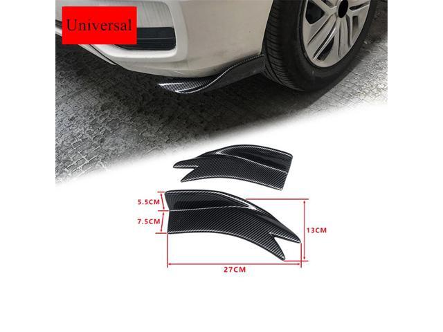 Paiying 2pcs Car Rear Bumper Spoiler Canards Fins Anti-crash Diffuser Lip USA
