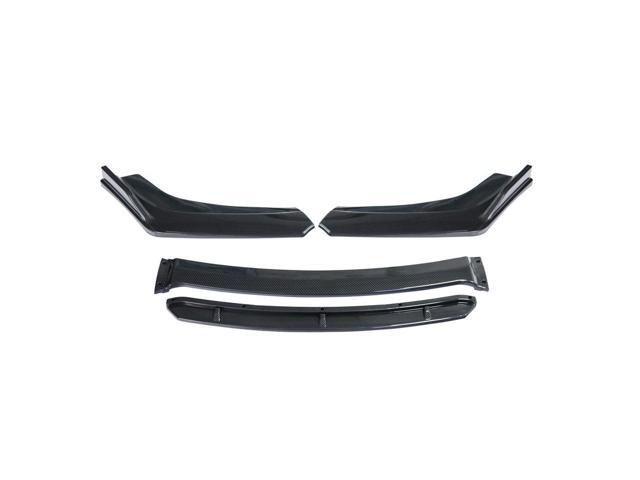 Paiying 4pcs 3D Carbon Fiber Color Front Bumper Splitter Lip Diffuser Spoiler Body Kit