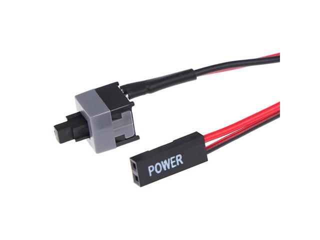 Paiying 5pcs 50cm Power Switch Cable for Computer Case Motherboard PC Self Reset Switch