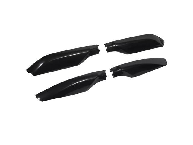 Yingshan 4Pcs Glossy Black Roof Rack Rail End Cover Cap For Toyota Prado 2010-2018