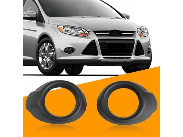 Yingshan Front Bumper Fog Light Black Cover Housing Pair For Ford Focus 2012-2014