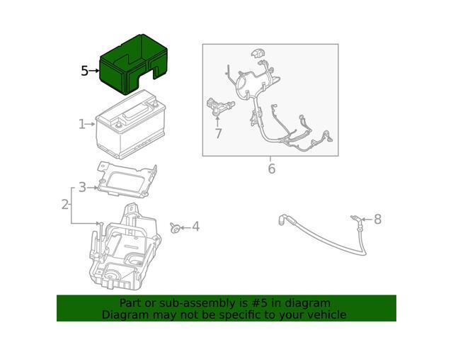 Paiying New Battery Cover For Ford Expedition Mustang F-150 KL3Z-10A687-A, FL3Z-10A687-B