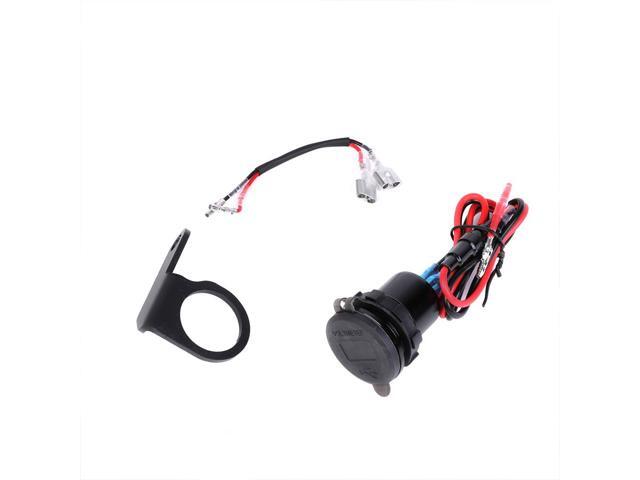 Yingshan 3.0 Quick Charger Dual USB Power Connector Socket with Voltage Display For Honda CB750 Hornet 2023-2024