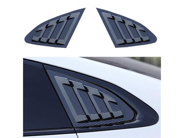 Yingshan 1Pair ABS Carbon Fiber Look Side Window Louver Shutter Cover For Chevrolet Malibu 2016-20