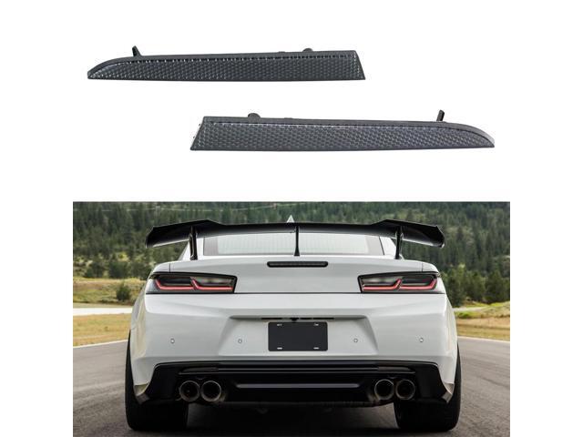 Paiying Smoke Lens Rear Bumper Diffuser Reflectors For Chevy Camaro 2016-2022 Lt Ss Zl1