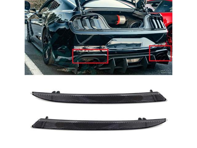 Paiying Pair Black Smoked Lens Rear Bumper Reflector Housing For Ford Mustang 2018-2022