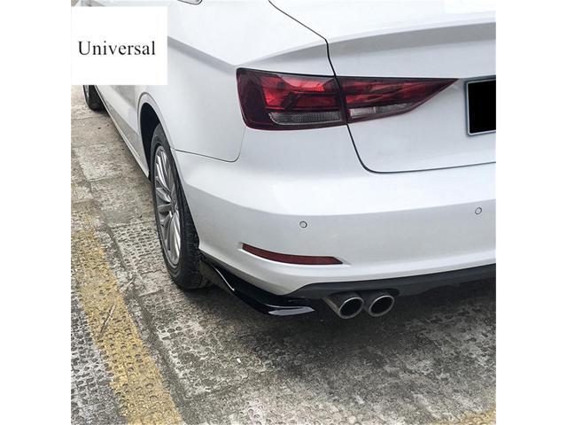 Paiying 2x SUV Car Rear Bumper Side Chin Splitter Winglet Kit Glossy Black ABS
