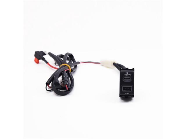 Yingshan 18W Car Charger Type-C+Qc3.0 Fast Charging For Nissan Patrol Y61 Y62