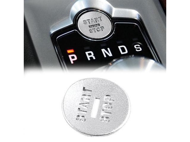 Yingshan Aluminum Alloy Silver Start Stop Button Cover Kit For Jaguar Xf 2008-2015