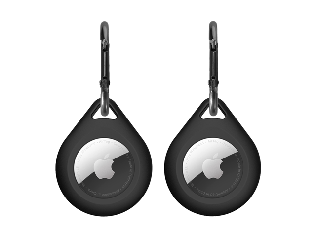 2 Pack Premium Silicone Airtag Apple Case, Airtag Keychain Holder, Anti-scratch Protective Cover, Anti-fall Airtag Accesseries, Protective Sleeve...