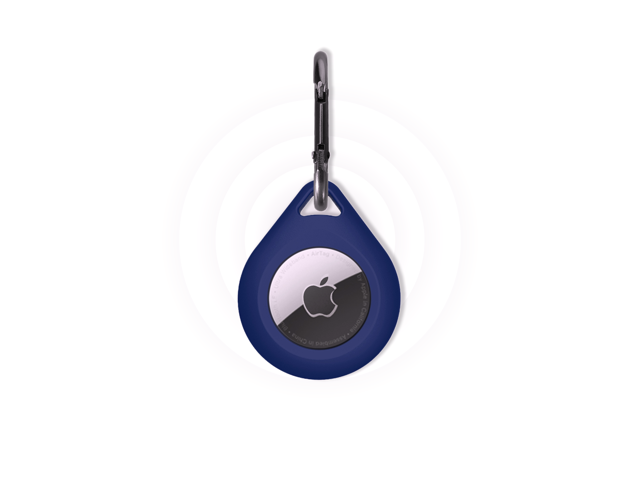 1 Pack Premium Silicone Airtag Apple Case, Airtag Keychain Holder, Anti-scratch Protective Cover, Anti-fall Airtag Accesseries, Protective Sleeve...