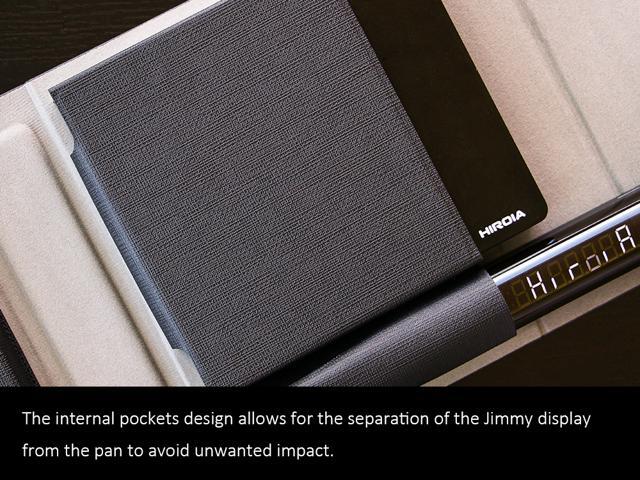Hiroia Jimmy Carrying Box, Synthetic Leather, Travel Case, for Smart coffee scale, Portable Traveling (Black)