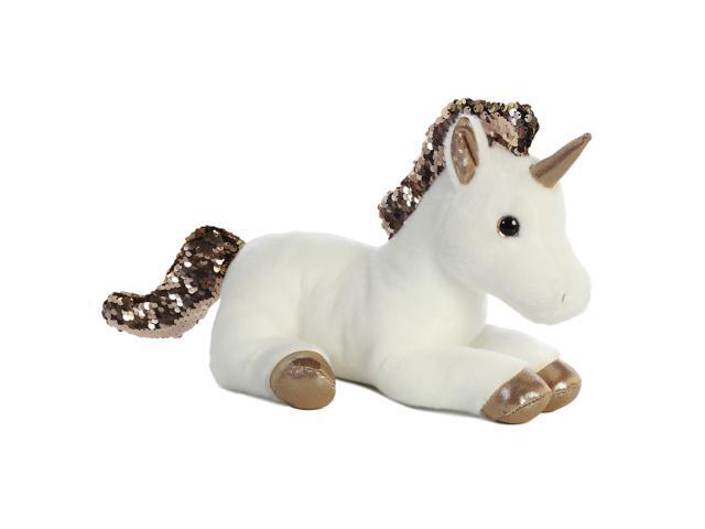 Aurora - Medium Gold Shimmers - 11' Rose-Gold Unicorn - Colorful Stuffed Animal