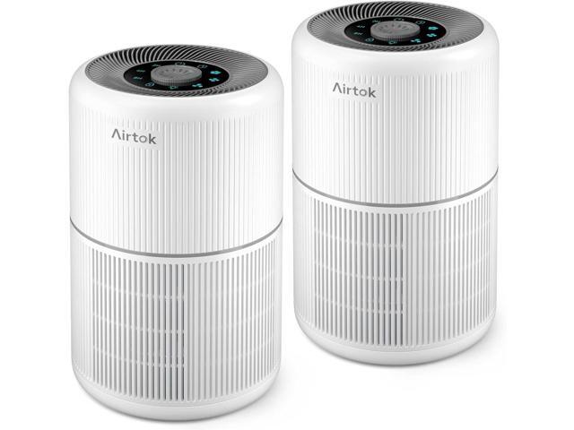 2 Pack Air Purifier for Home Bedroom with H13 True HEPA Filter for Smoke, Smokers, Dust, Odors, Pollen, Pet Dander Quiet 99.9% Removal to 0.1.