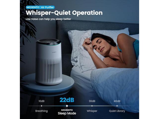 Air Purifiers for Home, Air Purifier for Smoke Pet Dander Odors with Fragrance Sponge, Small Air Purifier with Sleep Mode for Bedroom Office, Blue...