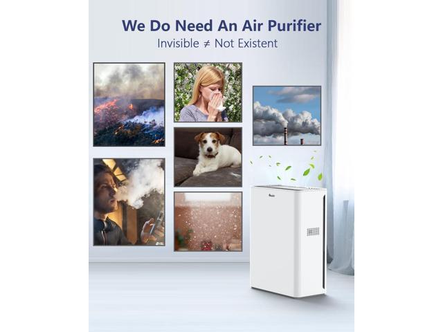 Air Purifiers For Home Large Room Up To 2200 sqft H13 HEPA Air Purifiers Filter With Fragrance Sponge Timer Washable Filter Cover,15 DB Quiet Air...