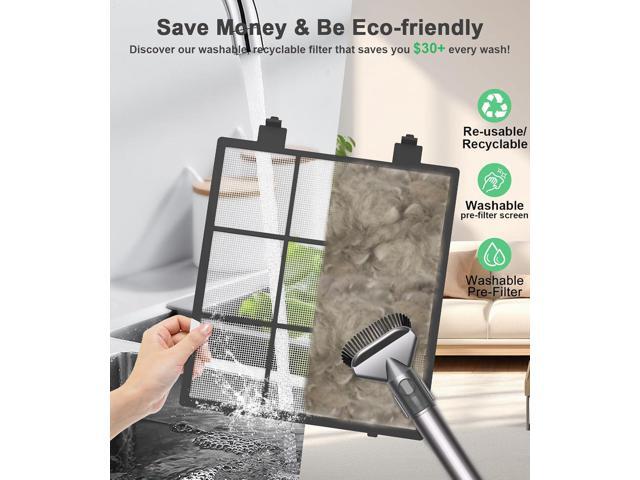 Air Purifiers,FRESHDEW Air Purifiers for Home Up to 2300ft² With Double-sided Air Inlet, Air Quality and Sensors,H14 True HEPA Air Washable...