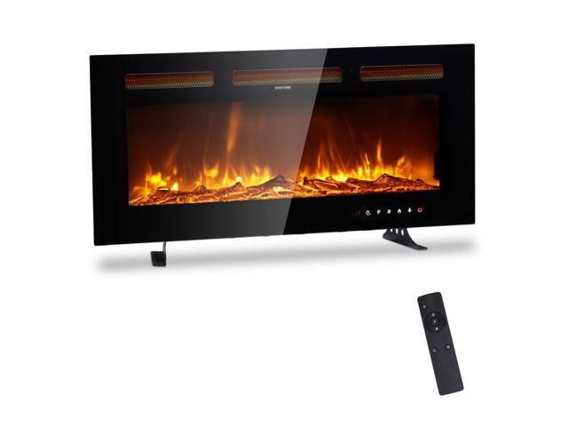 ZOKOP 36' Smart WiFi Electric Fireplace, 1500W Wall Recessed/Mounted, Freestanding Fireplace Heater with Remote Control, 12 Color Adjustable...