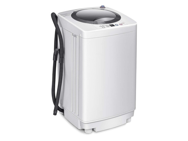 ARLIME Portable Washing Machine 1.2 Cu. ft, 8 lbs Capacity, Built-in Drain Pump, Full-automatic Washer and Dryer Combo for Apartment, RV, Dorm