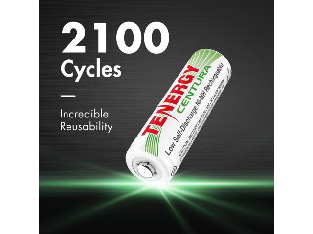 Tenergy AA Rechargeable NIMH Battery 2000mAh Pre-Charged Household Battery Low Self Discharge High Performance AA Battery Pack for Remote...