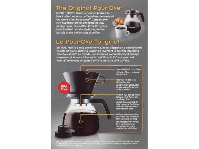 Melitta 640616 Coffee Maker, 52 oz, Glass Carafe