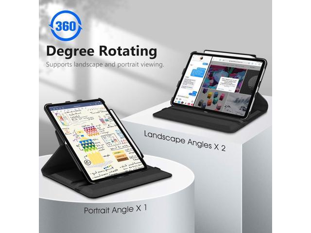 Fintie Rotating Case for iPad Pro 11-inch (4th / 3rd Generation) 2022/2021-360 Degree Swiveling Stand Cover w/Pencil Holder, Auto Sleep/Wake, Also...