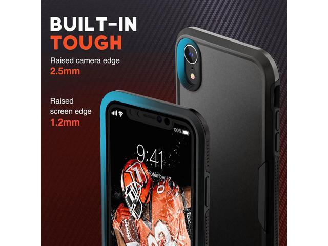 NTG [1st Generation Designed for iPhone XR Case, Heavy-Duty Tough Rugged Lightweight Slim Shockproof Protective Case for iPhone XR 6.1 inch, Black
