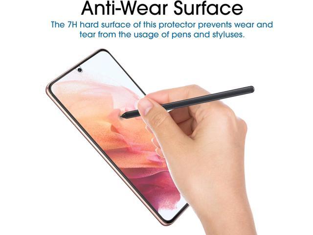 amFilm Screen Protector for Samsung Galaxy S21 5G 6.2 inch (2021), Fingerprint ID Compatible, HD Clear, Scratch Resistant Hybrid, with Easy...
