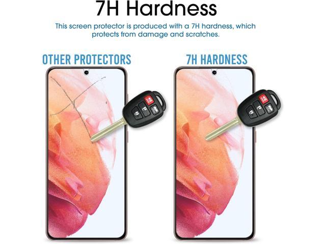 amFilm Screen Protector for Samsung Galaxy S21 5G 6.2 inch (2021), Fingerprint ID Compatible, HD Clear, Scratch Resistant Hybrid, with Easy...