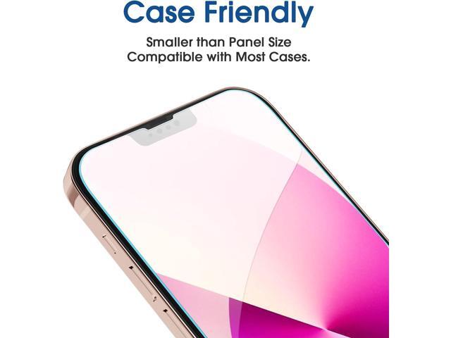 amFilm OneTouch Glass Screen Protector Compatible with iPhone 13 Mini 5.4' 2021 with Easy Installation Kit, Full Coverage Case Friendly, Tempered...