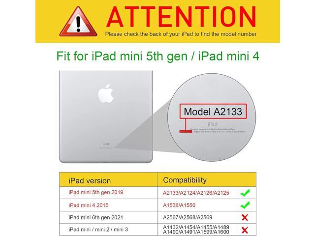 Fintie Case for iPad Mini 5th Generation 2019 / iPad Mini 4 (7.9 Inch) - [Corner Protection] Multi-Angle Viewing Smart Folio Cover w/Pocket, Pencil...